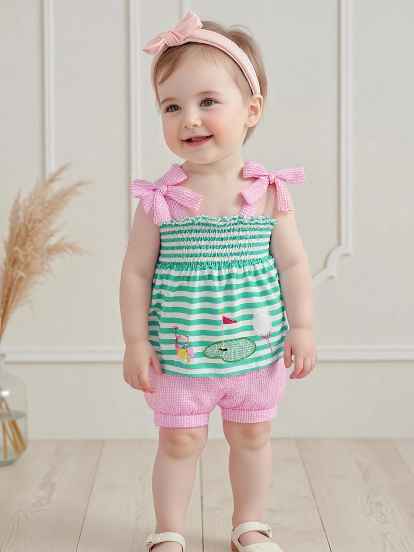 Girls Striped Camisole + Shorts