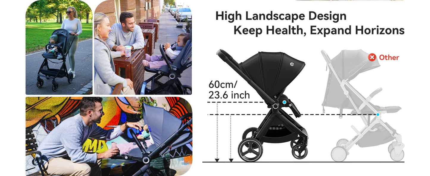 EMU Full Recline Baby Stroller