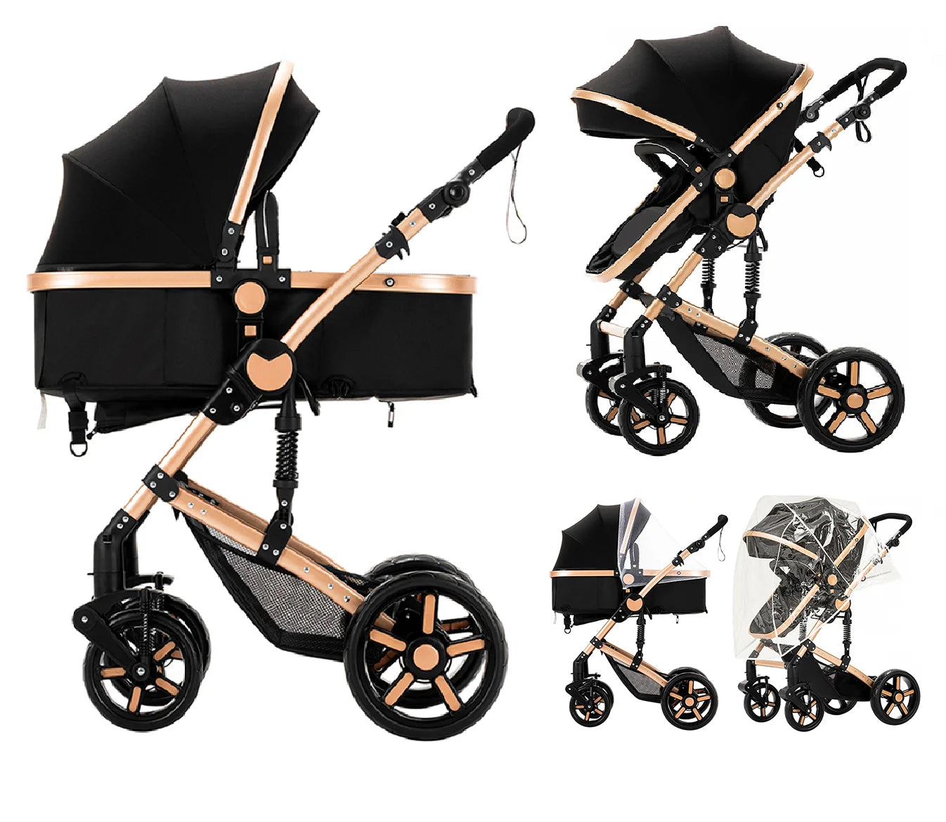 2-in-1 Baby Car Stroller