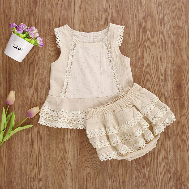 Toddler Girl Patchwork Outfit