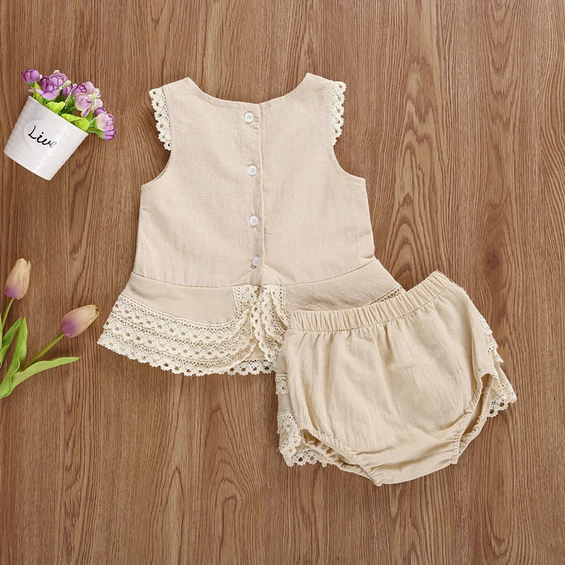 Toddler Girl Patchwork Outfit