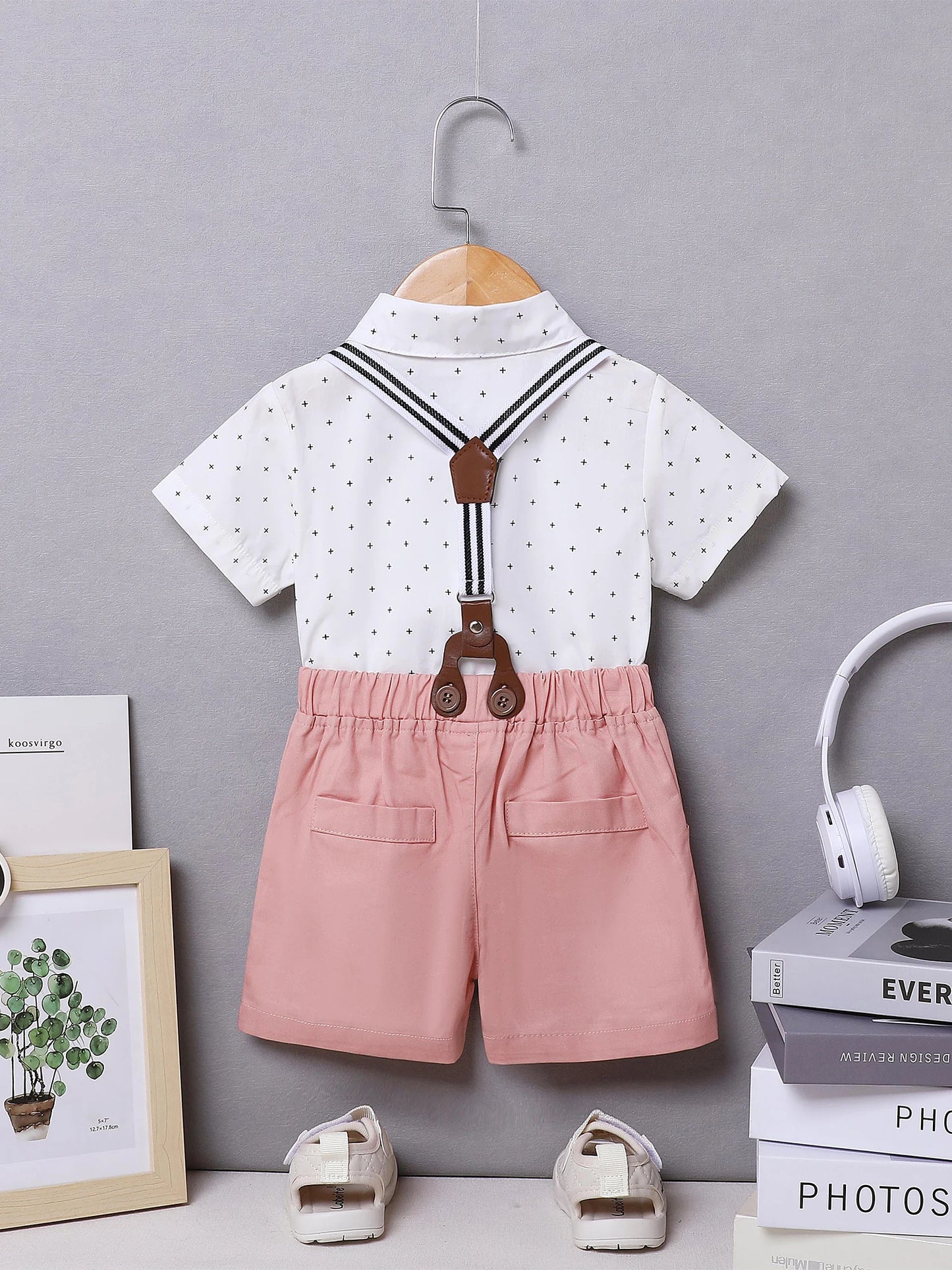 Toddler Boys Suit + Bowtie Set