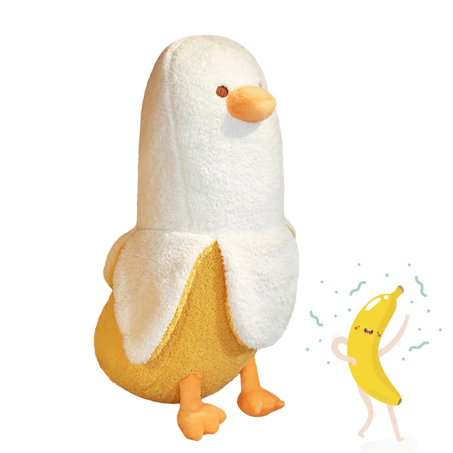 Banana Duck Plush Pillow