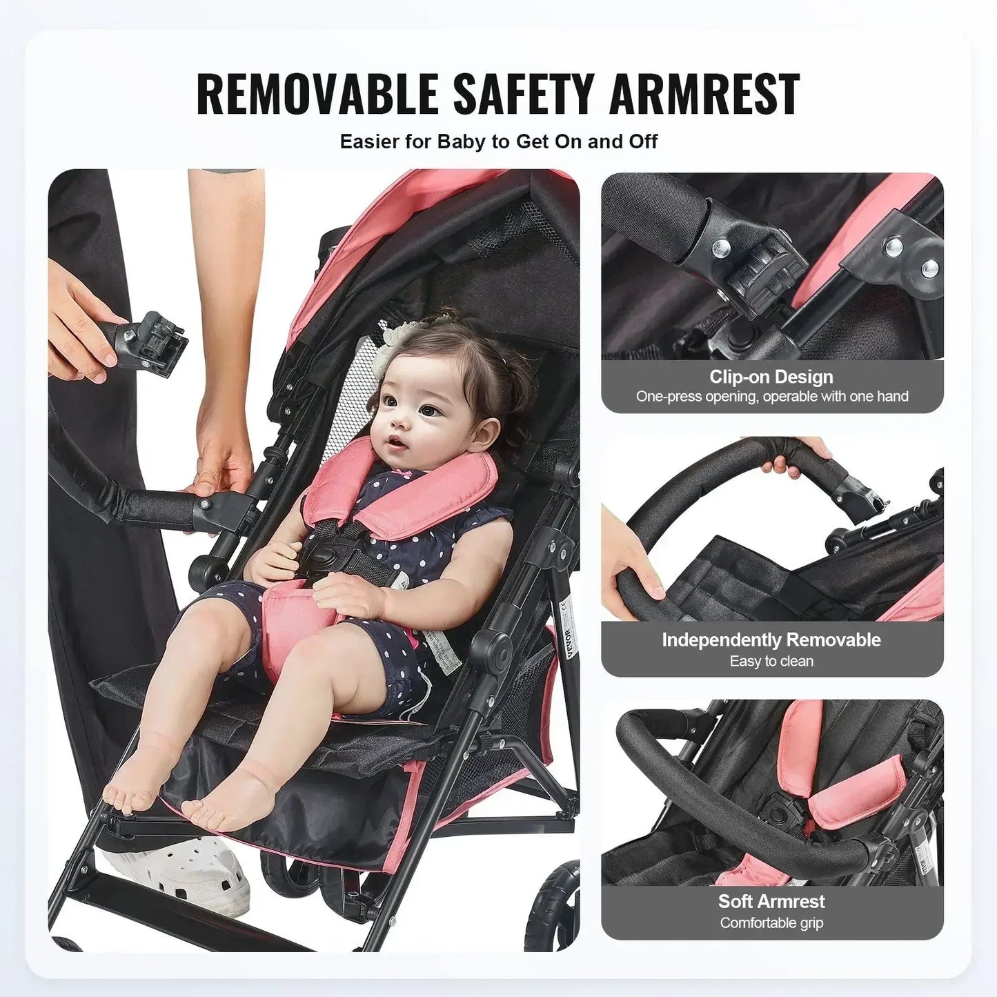Foldable Stroller Adjustable Seat