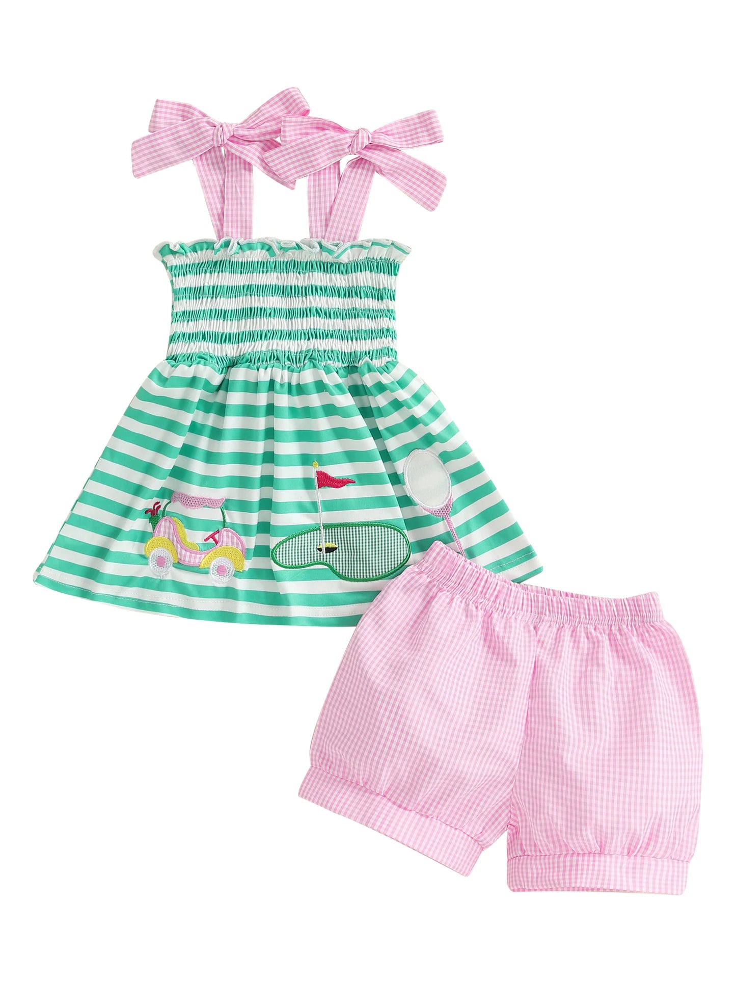 Girls Striped Camisole + Shorts