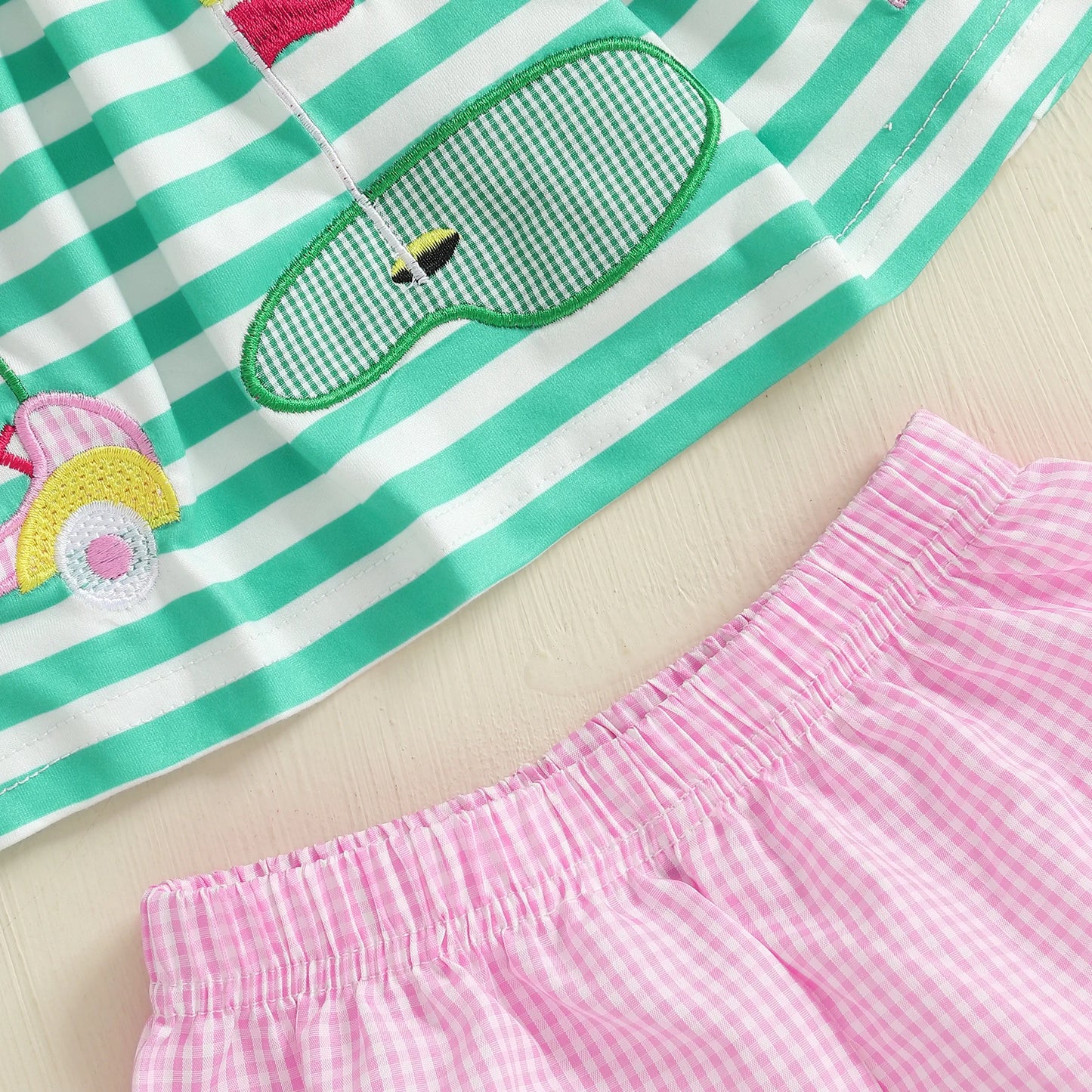 Girls Striped Camisole + Shorts