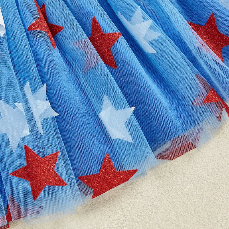 4th of July Girls Tee + Skirt Set