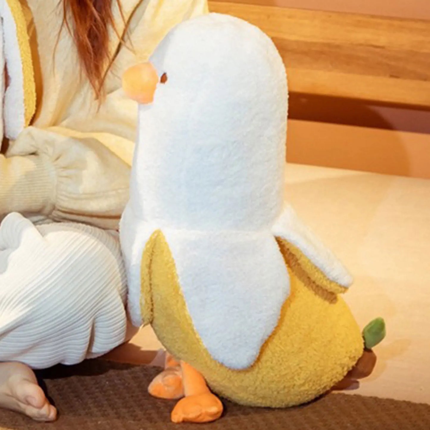 Banana Duck Plush Pillow