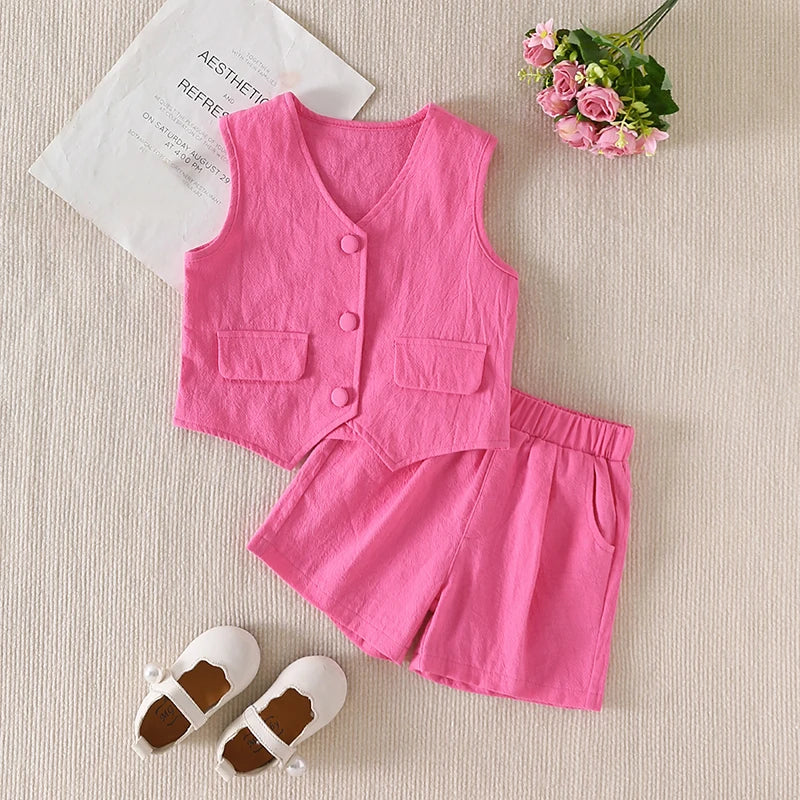 Toddler Girls Tank + Shorts Set