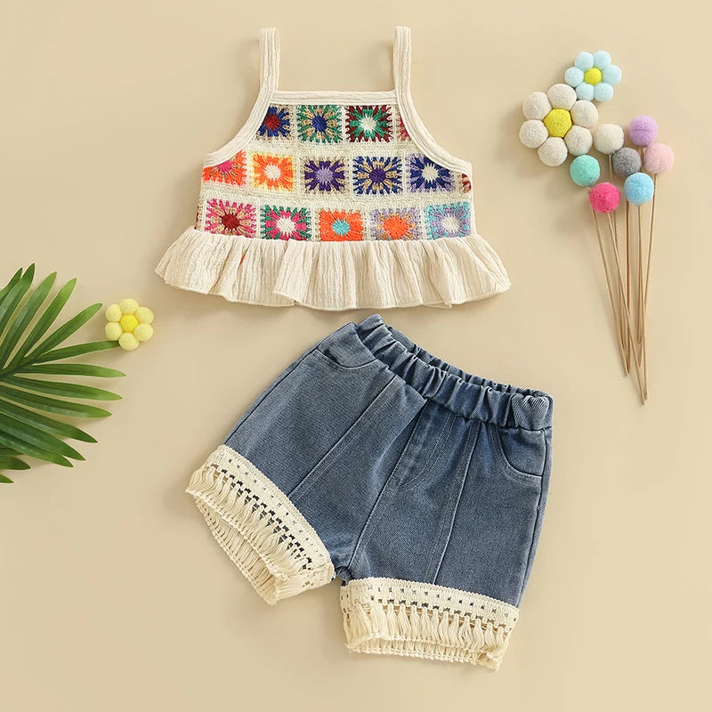 Baby Girls Floral Camisole Set