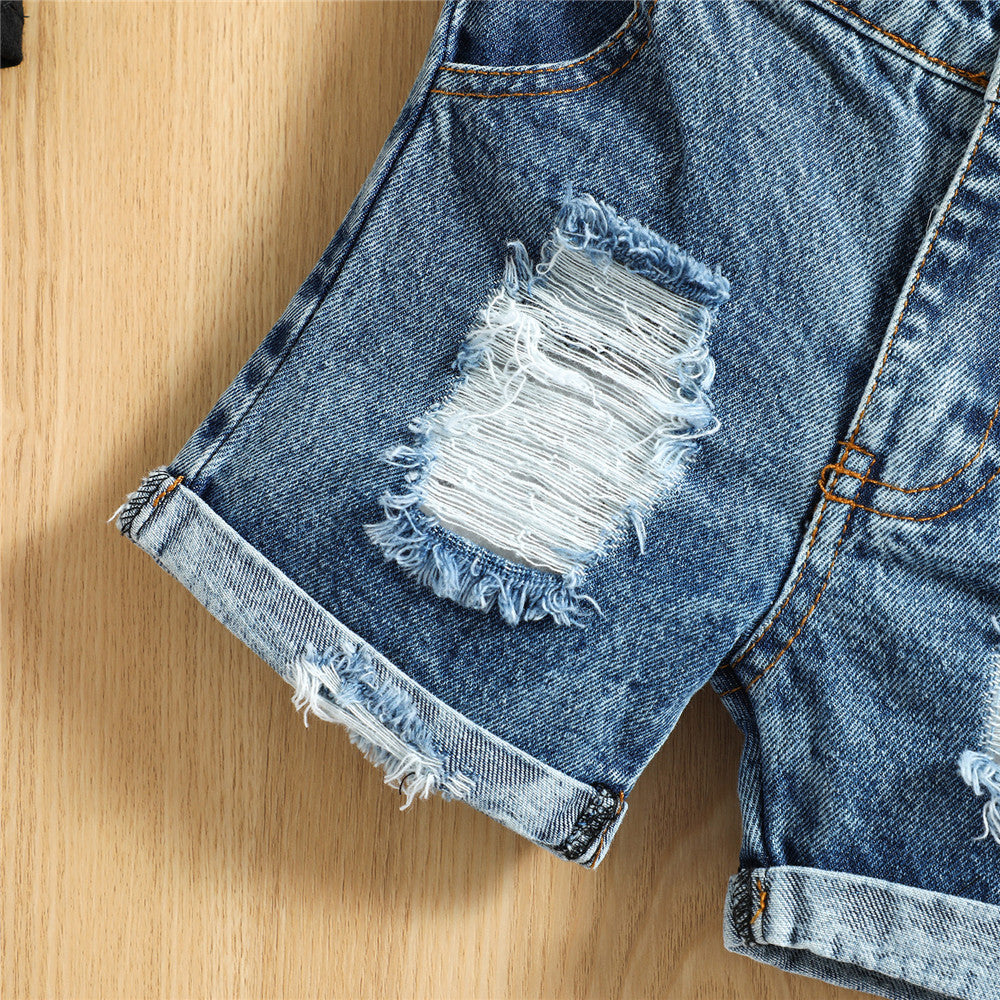 Baby Boys Tank + Denim Shorts Set
