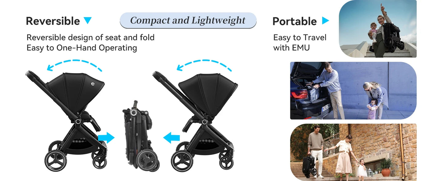 EMU Full Recline Baby Stroller