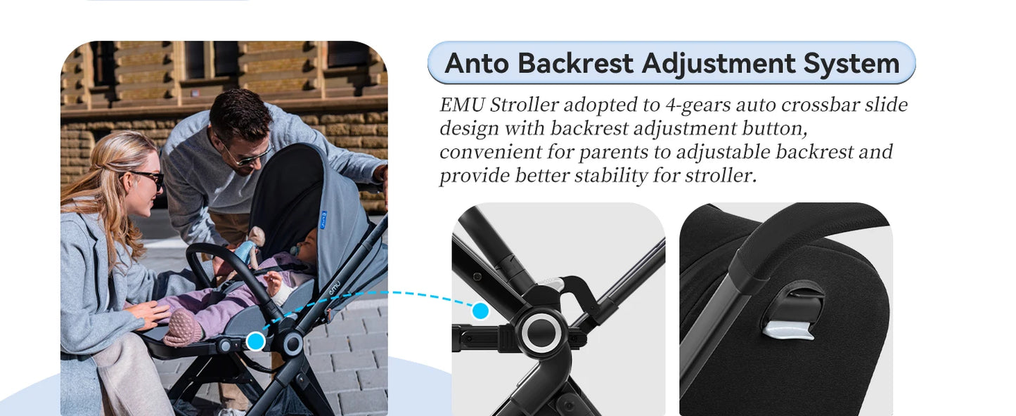 EMU Full Recline Baby Stroller