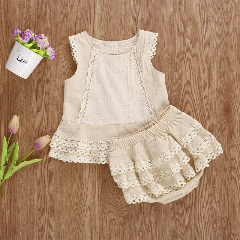 Toddler Girl Patchwork Outfit
