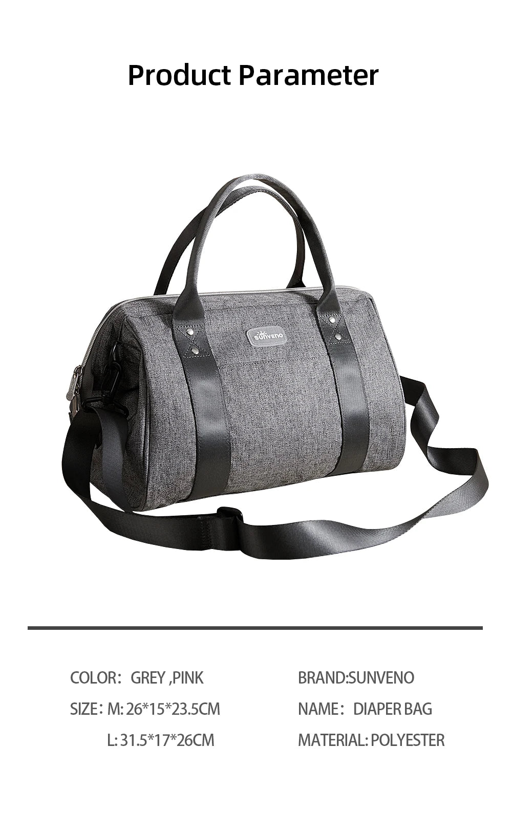Sunveno Short Trip Diaper Bag