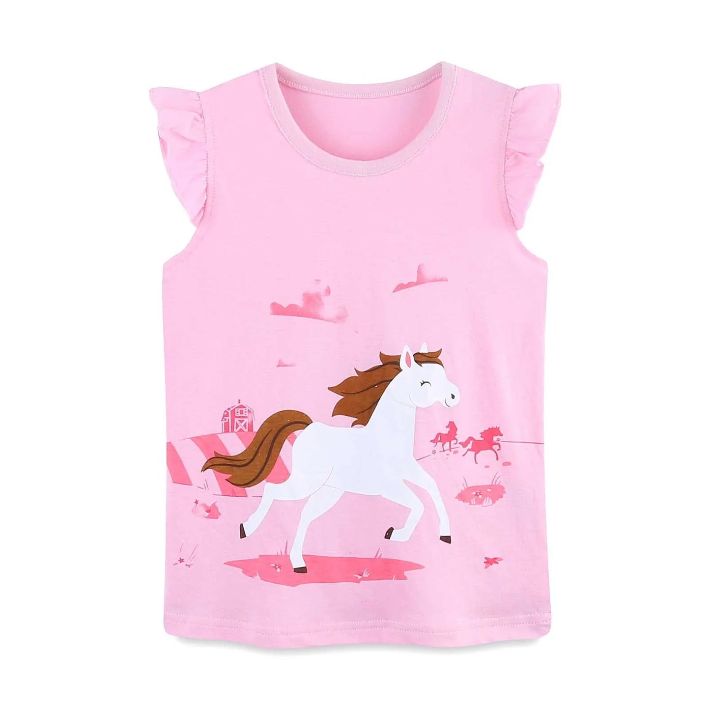 Girls Embroidered Horse Set