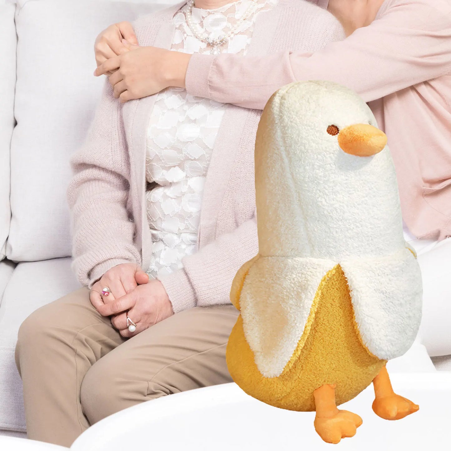 Banana Duck Plush Pillow