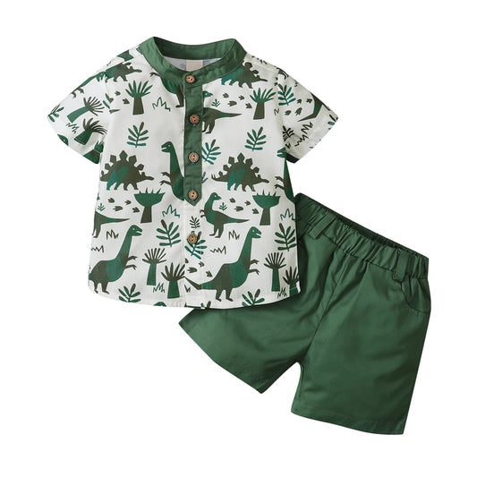 Toddler Boys Dinosaur Outfit Set