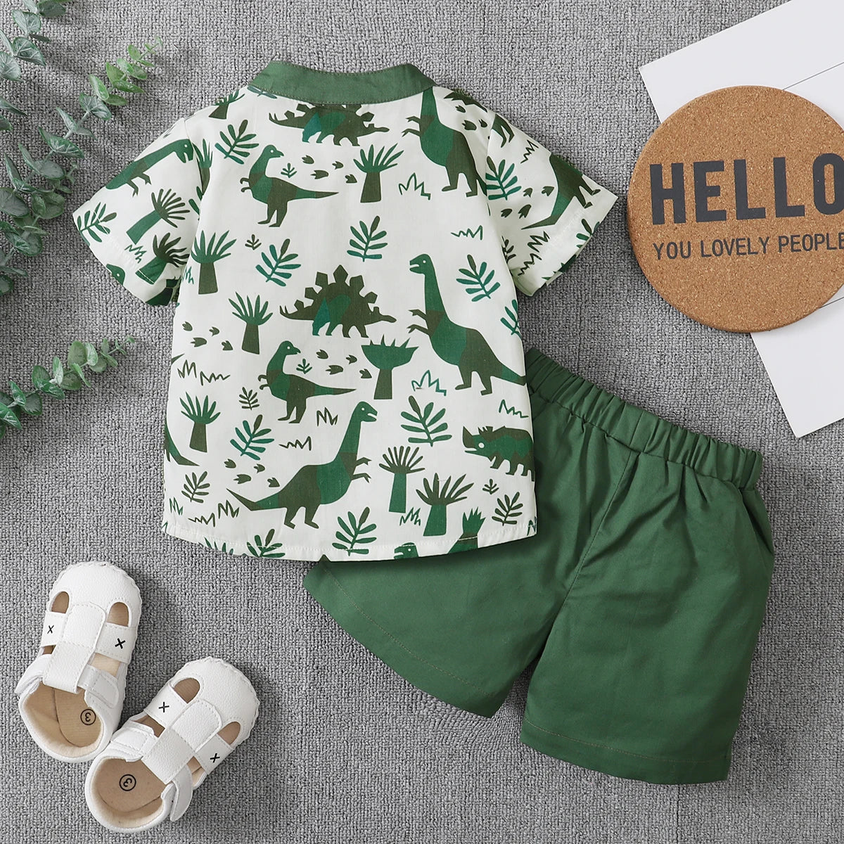 Toddler Boys Dinosaur Outfit Set