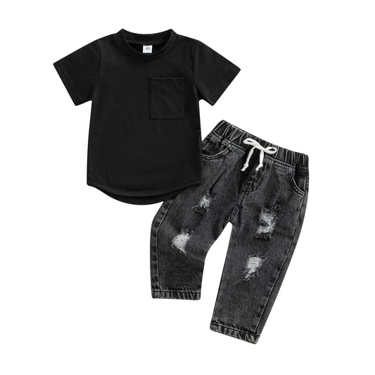 Infant Boys 2pc Tee + Jeans Set