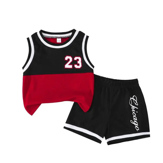 Boys Basketball Vest + Shorts Set
