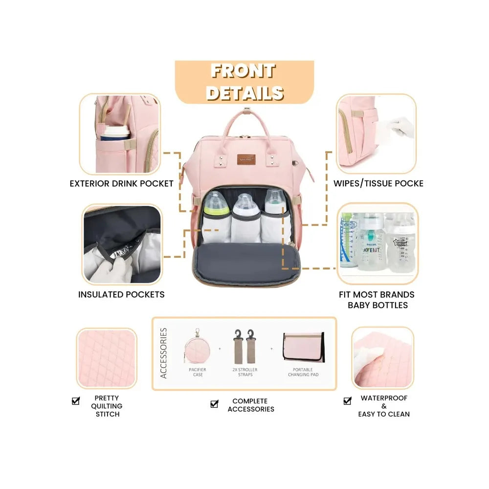 Changing Pad Diaper Backpack