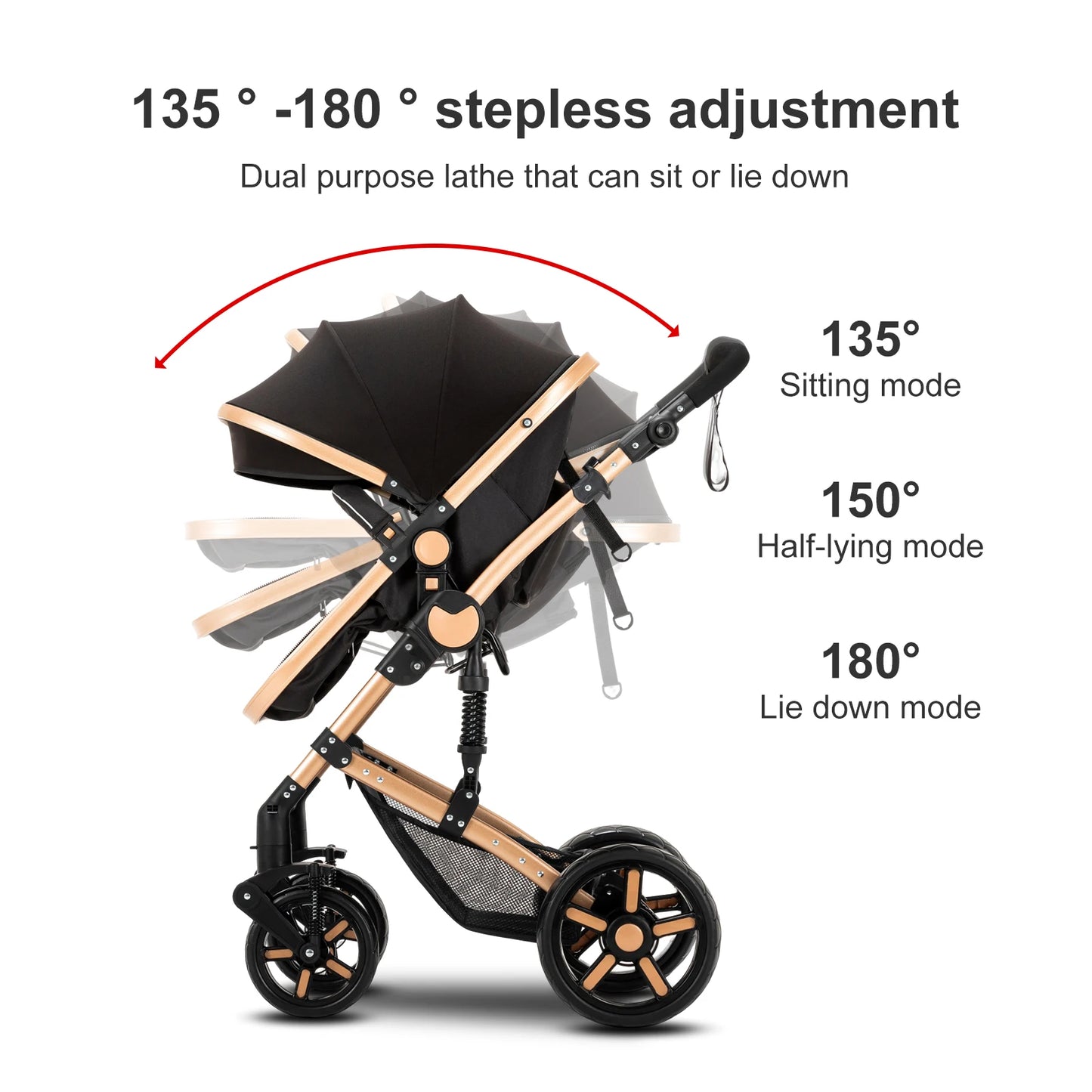 2-in-1 Baby Car Stroller