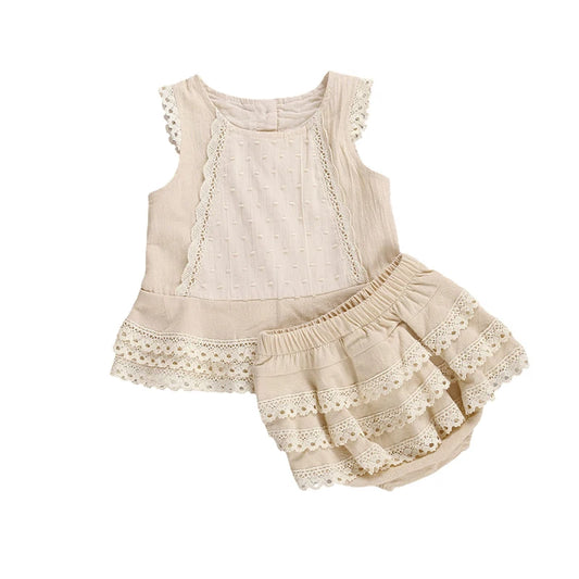 Toddler Girl Patchwork Outfit