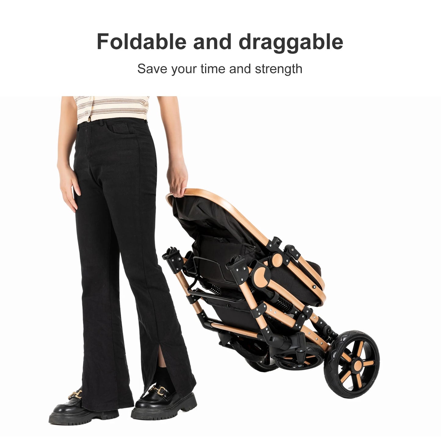2-in-1 Baby Car Stroller