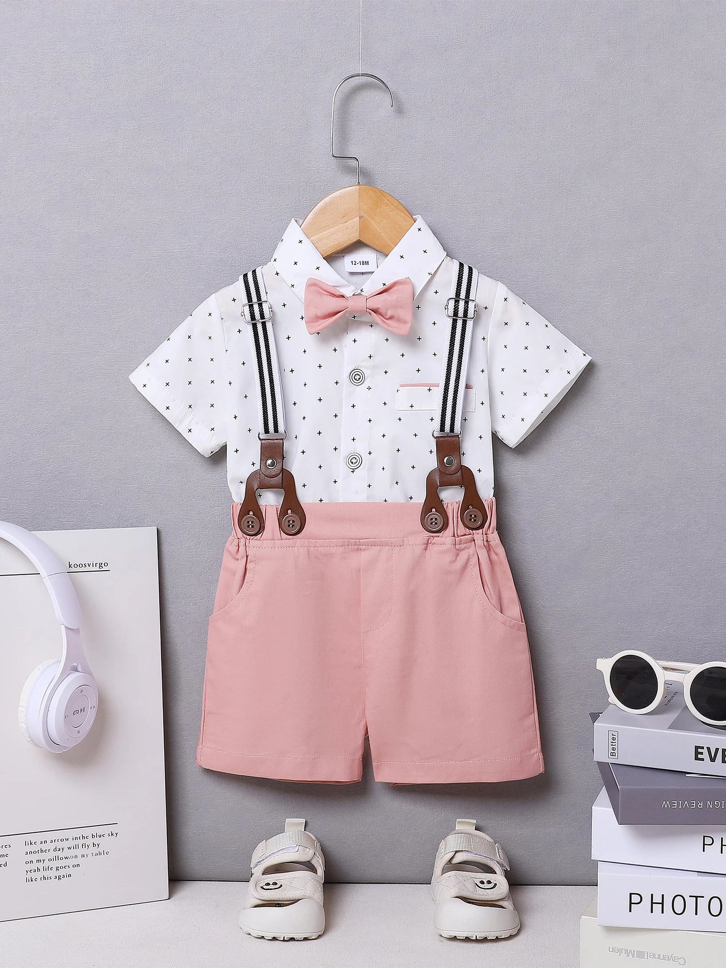 Toddler Boys Suit + Bowtie Set