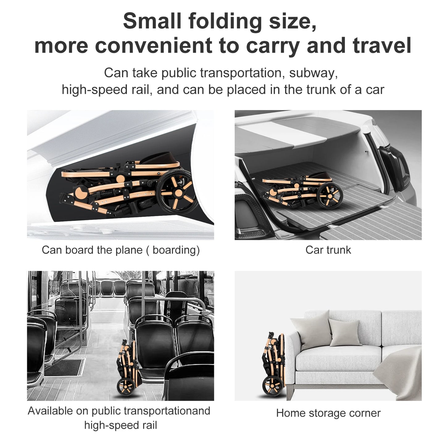 2-in-1 Baby Car Stroller
