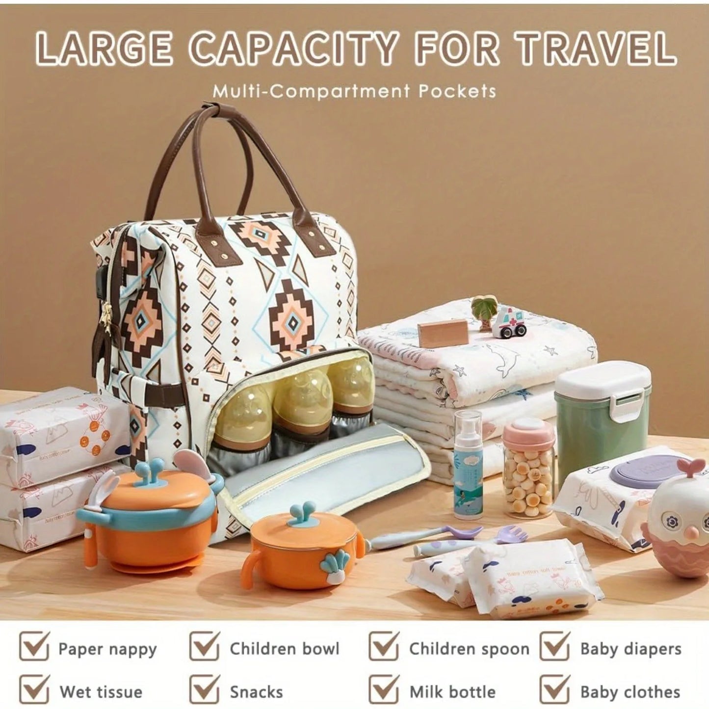 Multifunctional Baby Travel Bag