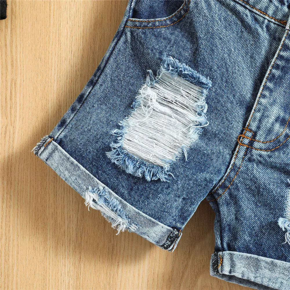 Baby Boys Tank + Denim Shorts Set