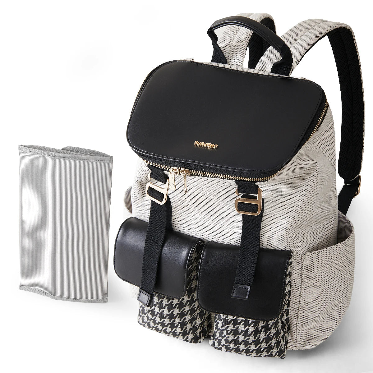 Sunveno Houndstooth Diaper Backpack