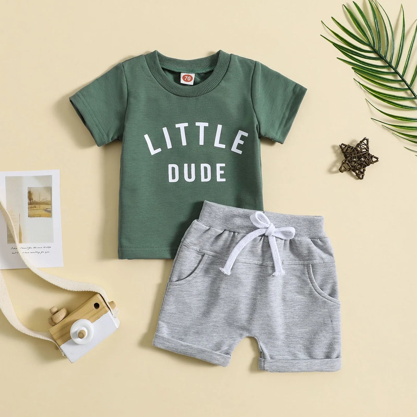 Baby Boys Dinosaur Tee Set