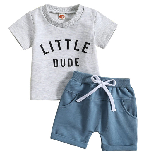 Baby Boys Dinosaur Tee Set
