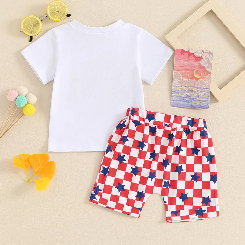 Baby Boys Fuzzy Tee + Shorts Set