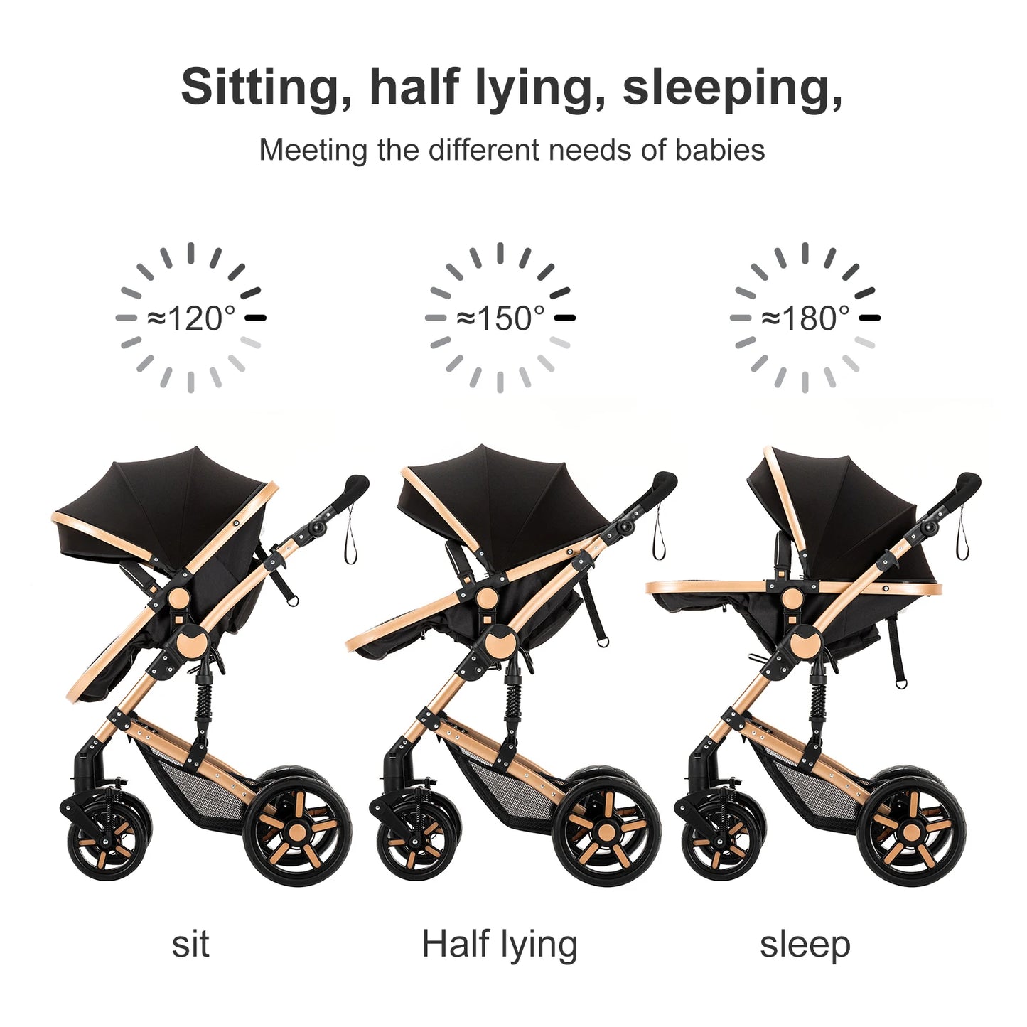 2-in-1 Baby Car Stroller