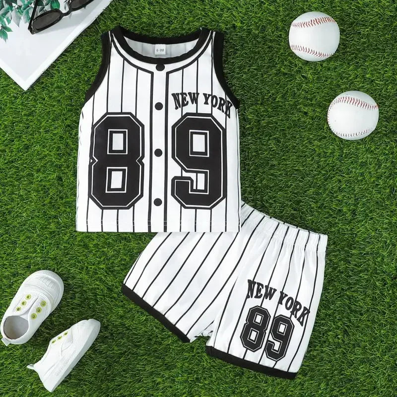Boys Basketball Vest + Shorts Set