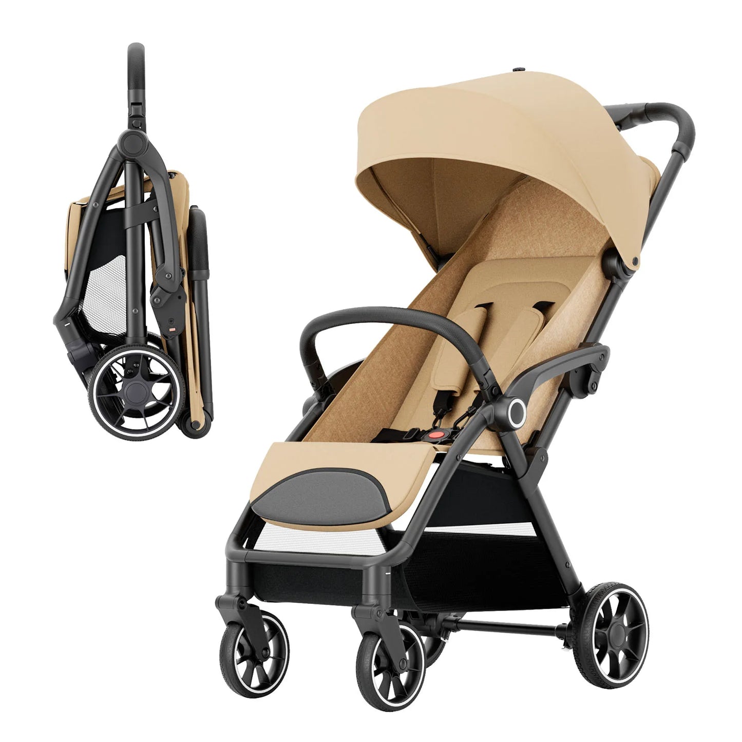 High View Swivel Travel Stroller