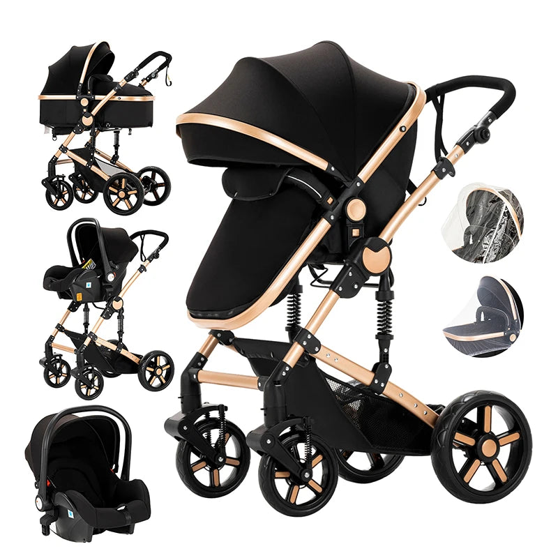 2-in-1 Baby Car Stroller