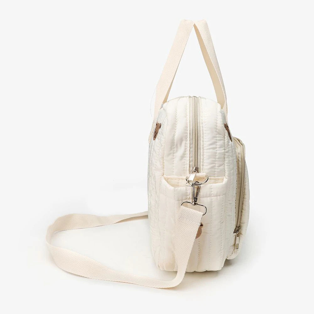 BearFlower Quilted Nappy Bag