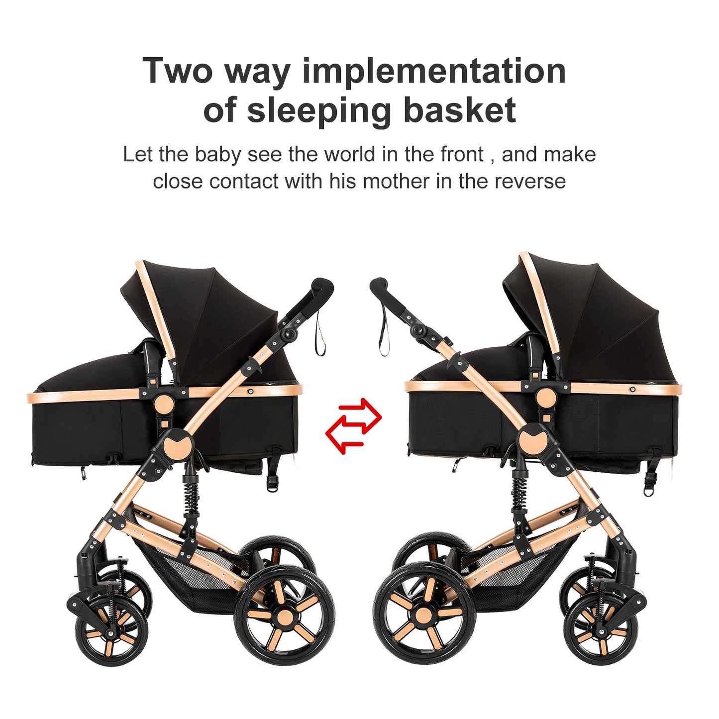 2-in-1 Baby Car Stroller