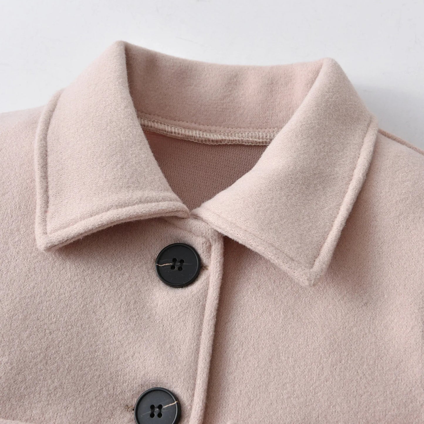 Girls Winter Bow Tie Coat