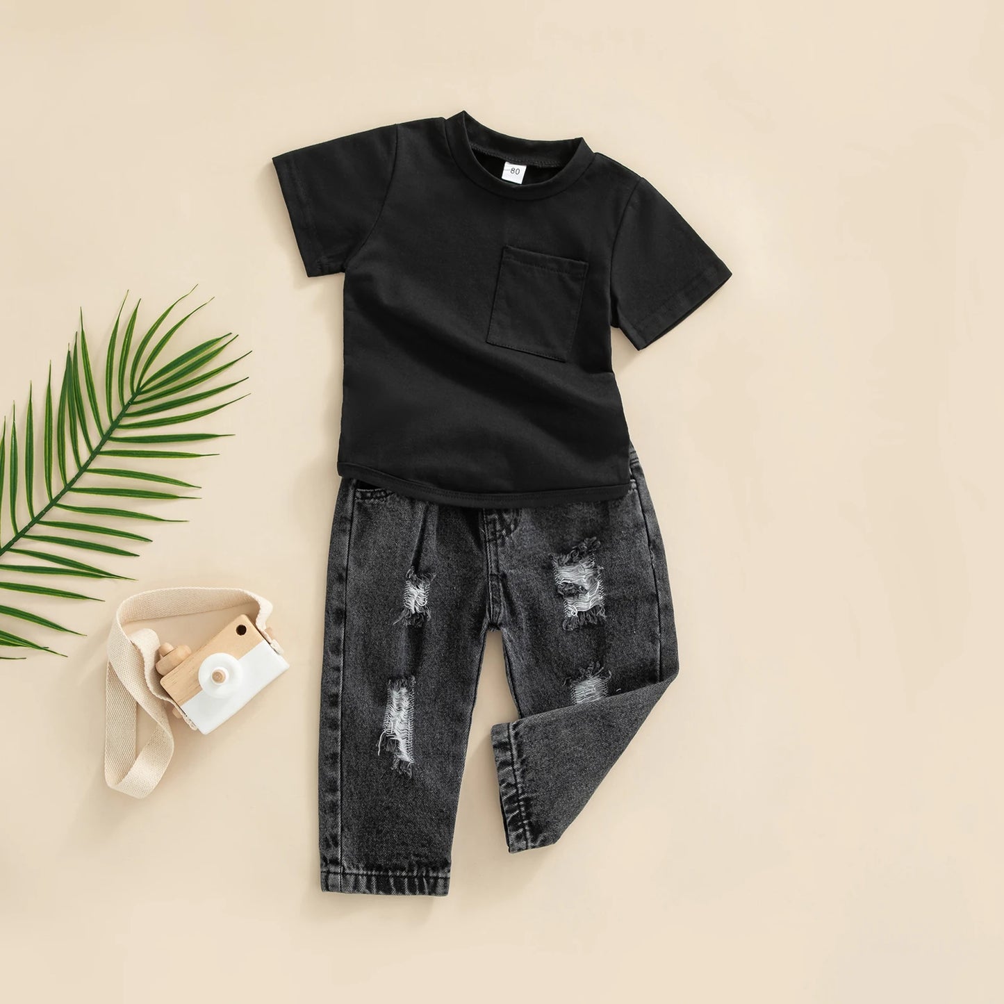 Infant Boys 2pc Tee + Jeans Set