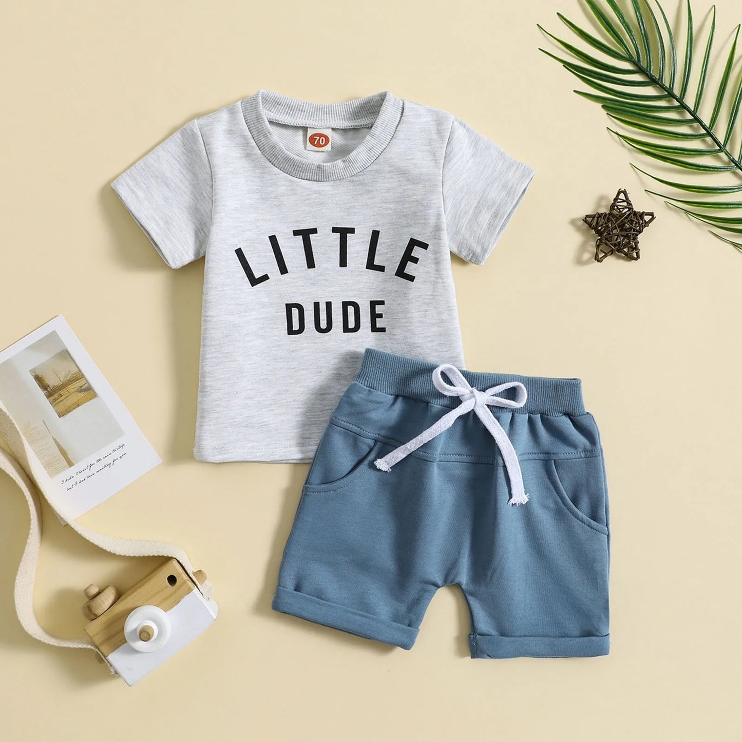 Baby Boys Dinosaur Tee Set