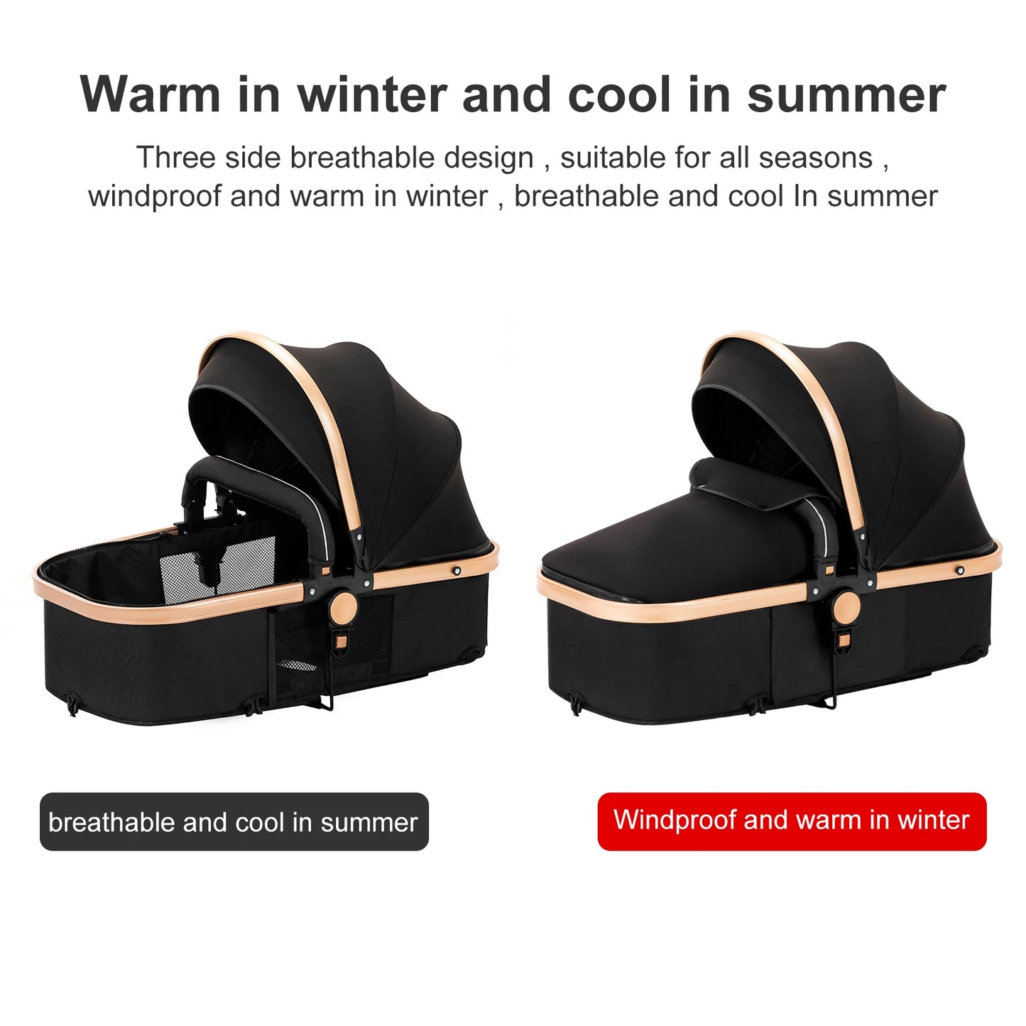 2-in-1 Baby Car Stroller