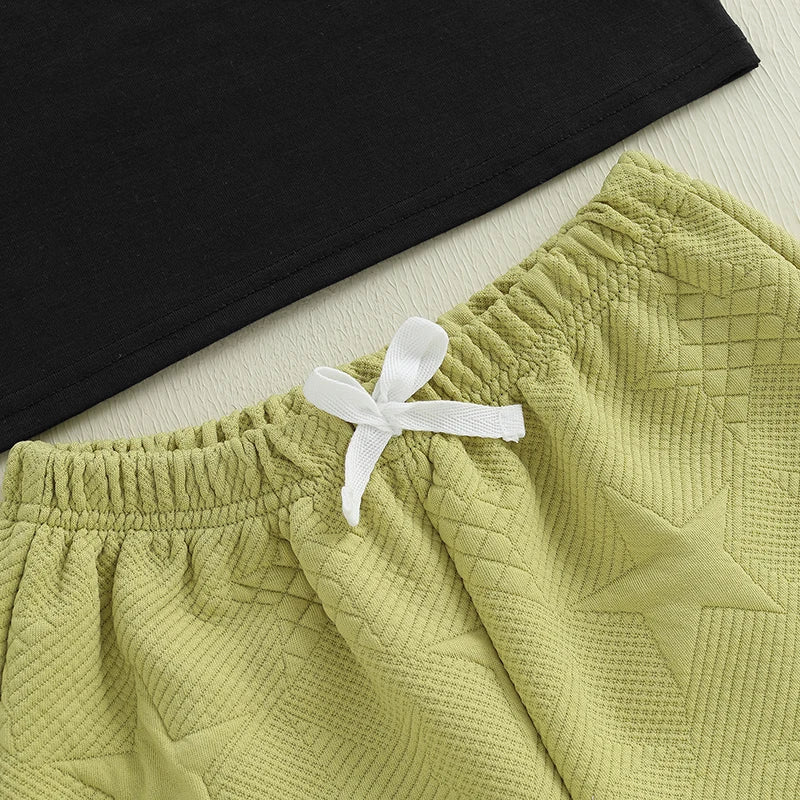 Boys Star Print T-Shirt & Shorts