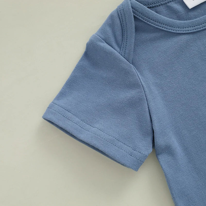 Infant Boys Romper + Shorts Set