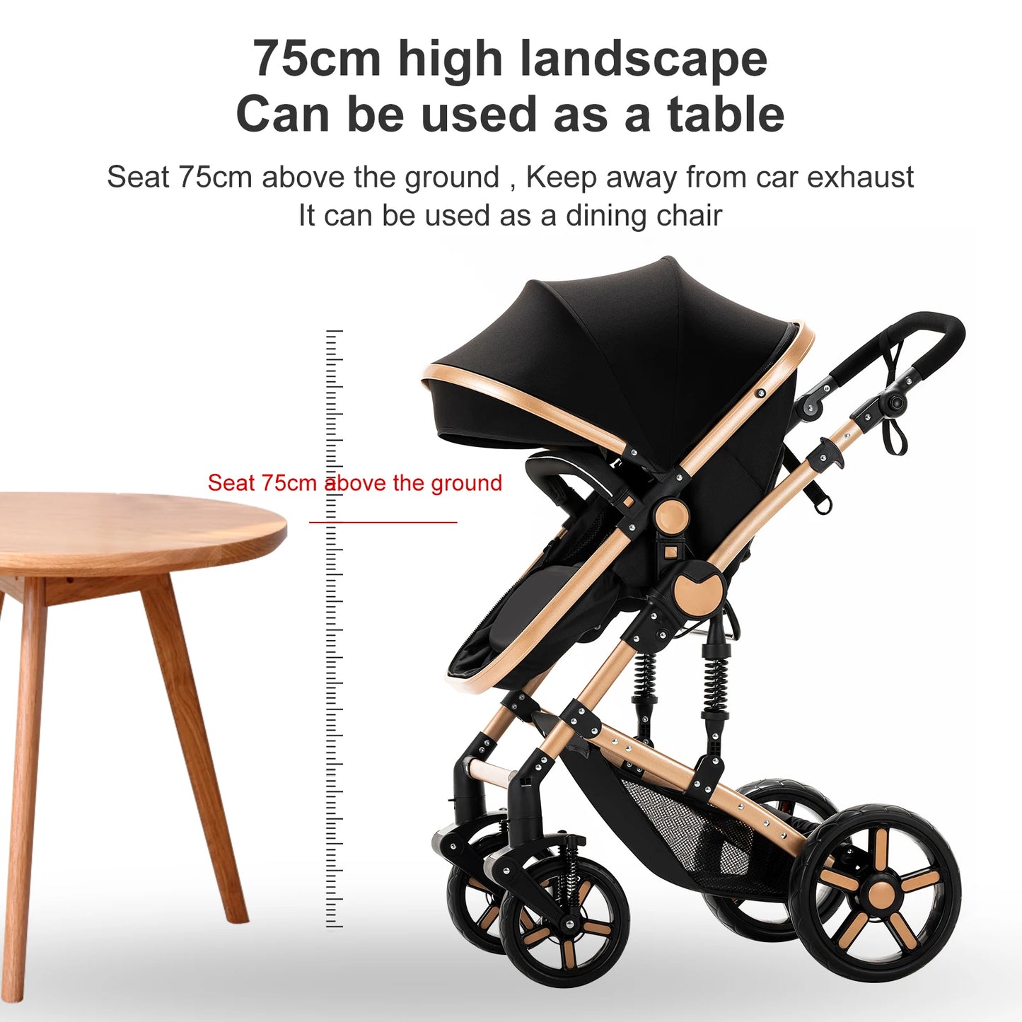 2-in-1 Baby Car Stroller